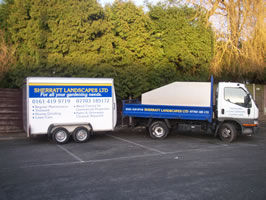 Garden Landscaping equipment for hire - Van andd Trailer